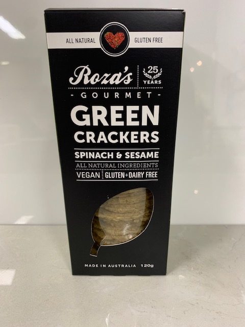 ROZAS GREEN CRACKERS SPINACH & SESAME