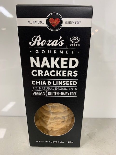 ROZAS NAKED CRACKERS CHIA & LINSEED