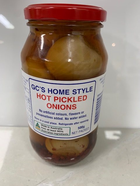 GC’S HOME STYLE PICKLED ONIONS CHILLI 500G