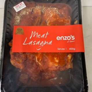 ENZOS AT HOME MEAT LASAGNA