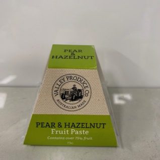 VALLEY PRODUCE CO PEAR HAZELNUT FRUIT PASTE