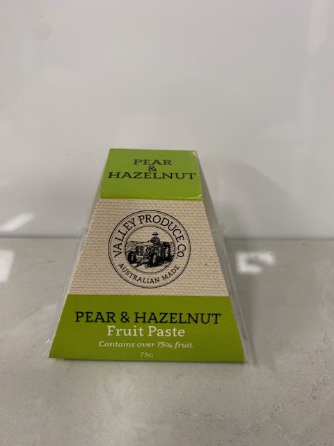 VALLEY PRODUCE CO PEAR HAZELNUT FRUIT PASTE