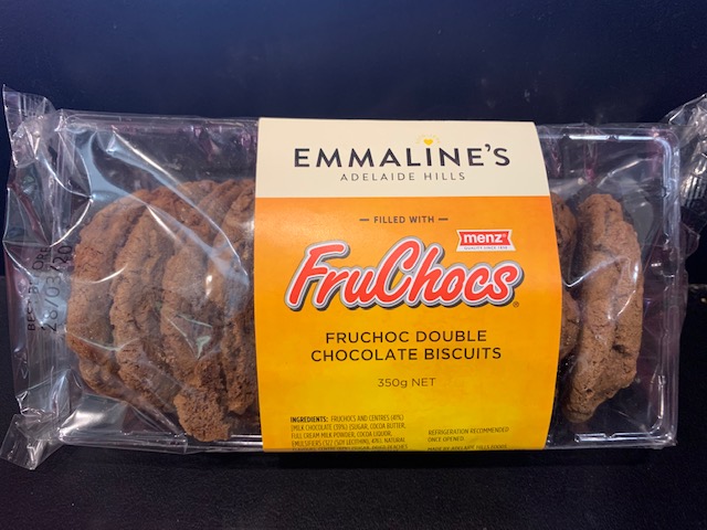 EMMALINES FRUCHOCS DOUBLE CHOCOLATE BISCUITS